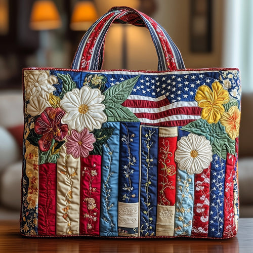Patriot Bookworm Quilted Tote Bag GFTONL4871
