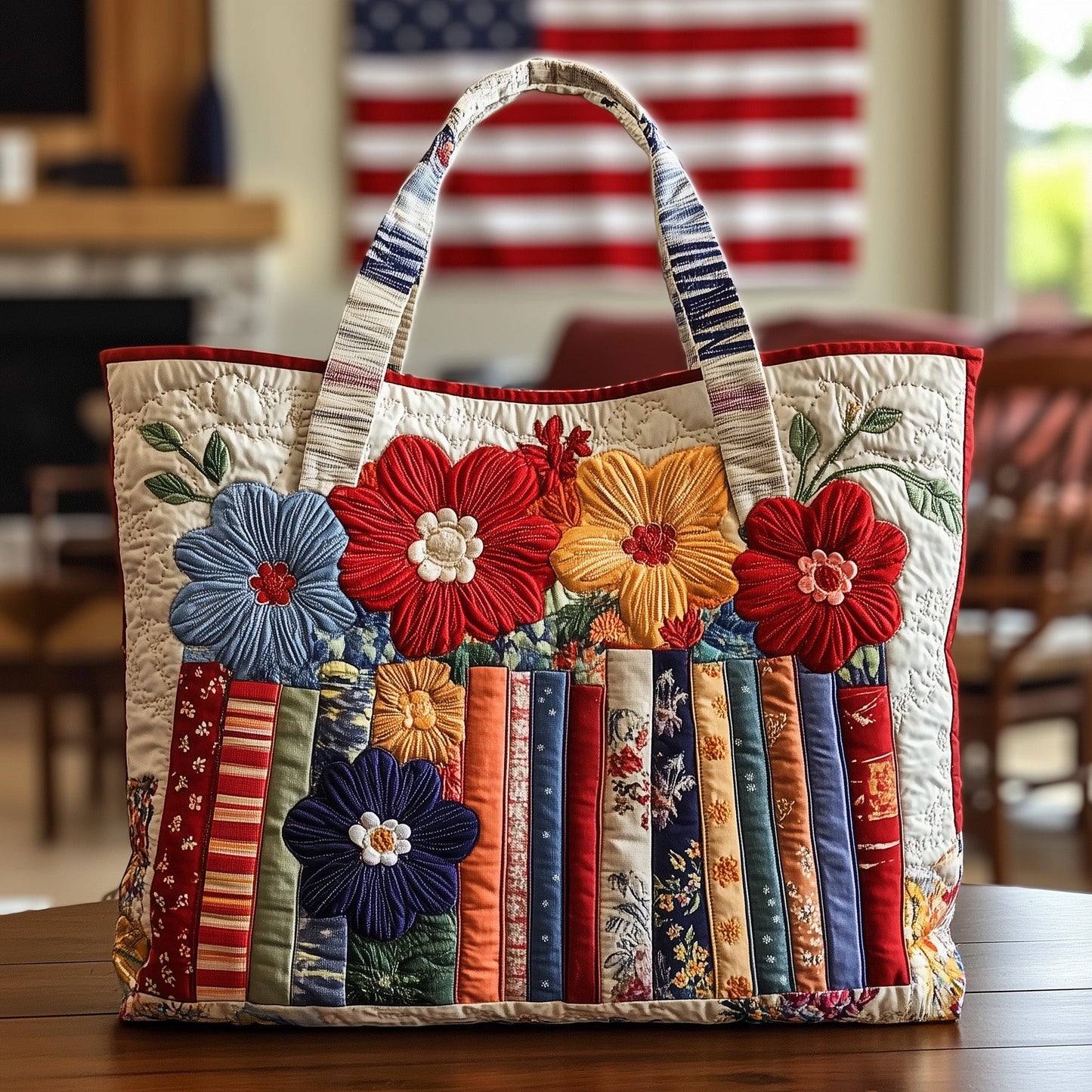 Bookworm Quilted Tote Bag GFTONL4873
