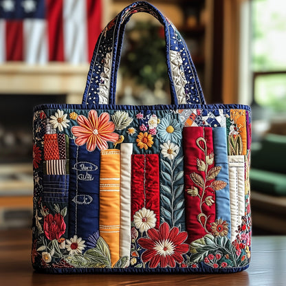 Book Bliss Quilted Tote Bag GFTONL4876