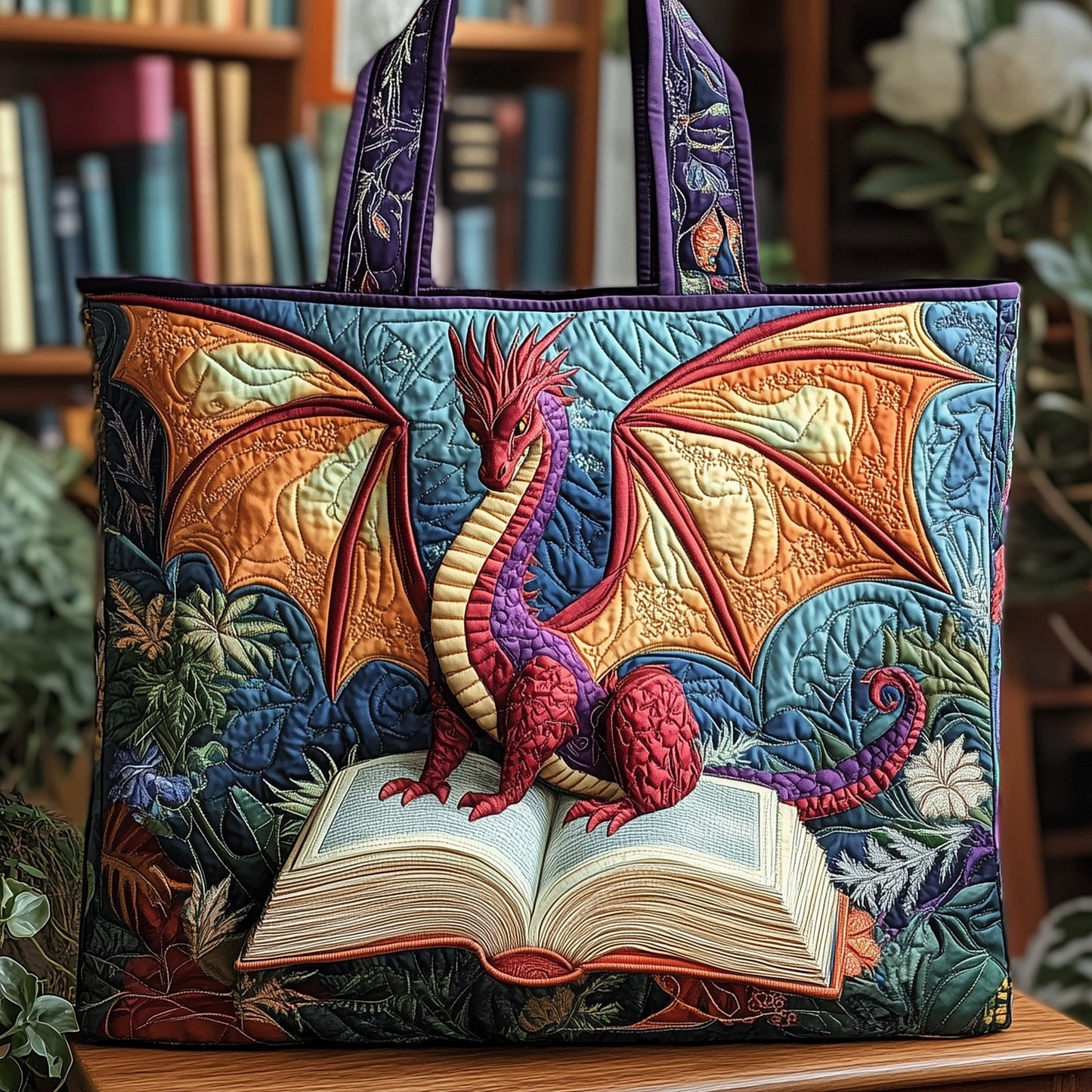 Treasure Guardian Quilted Tote Bag GFTONL4888