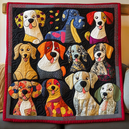 Funky Dog Quilted Blanket GFTONL4890