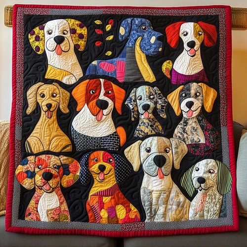 Funky Dog Quilted Blanket GFTONL4890
