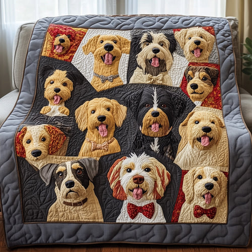 Funky Dog Quilted Blanket GFTONL4893