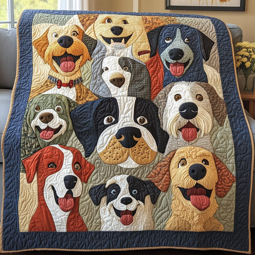 Funky Dog Quilted Blanket GFTONL4895
