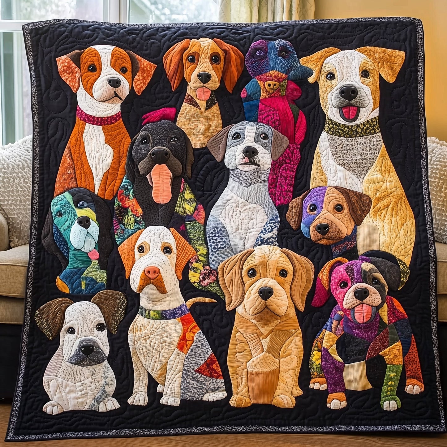 Dog Vibe Quilted Blanket GFTONL4898