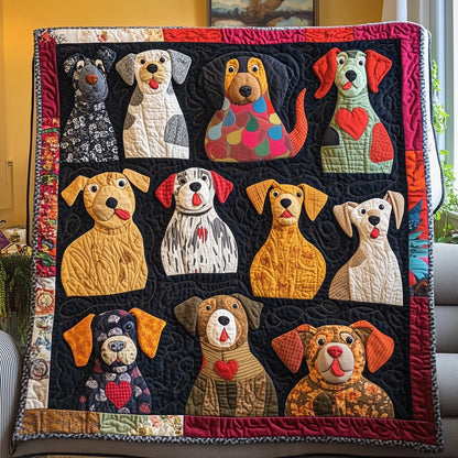 Dog Vibe Quilted Blanket GFTONL4901
