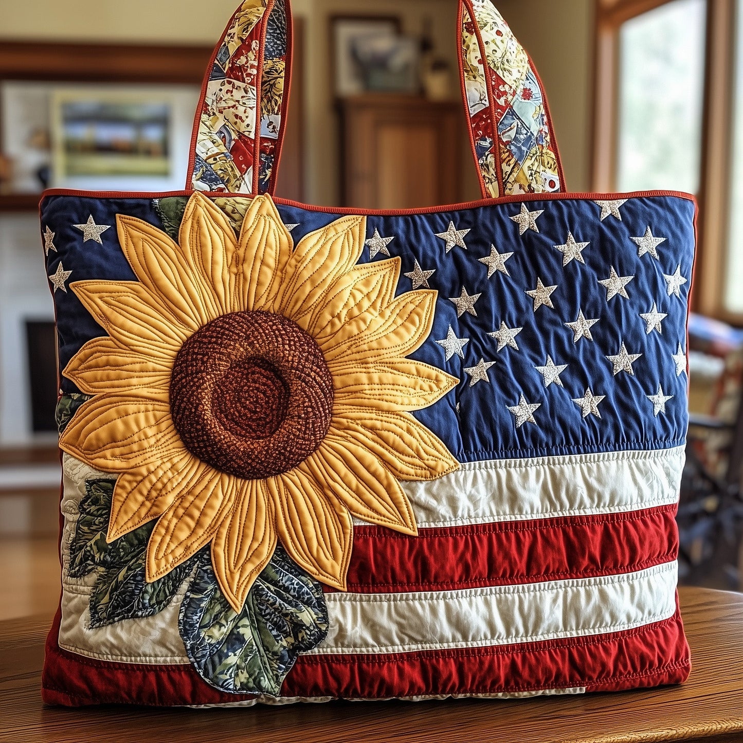 Patriot Vibe Quilted Tote Bag GFTONL4912