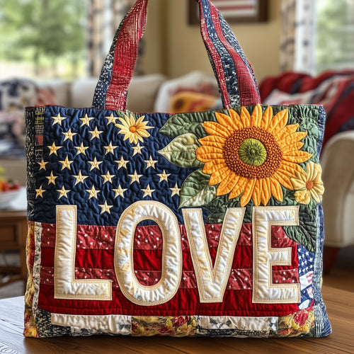 Lasting Love Sunflower Quilted Tote Bag GFTONL4917