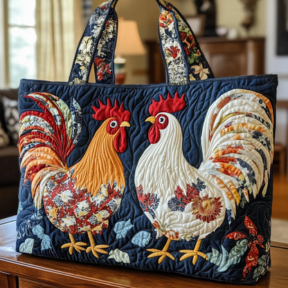 Roosters Quilted Tote Bag GFTONL4923