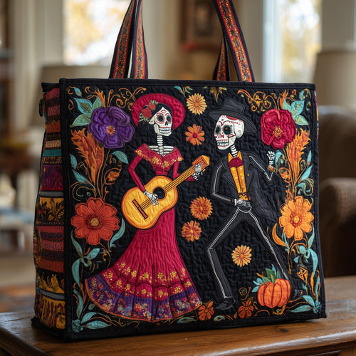 Day Of The Dead Quilted Tote Bag GFTONL5050