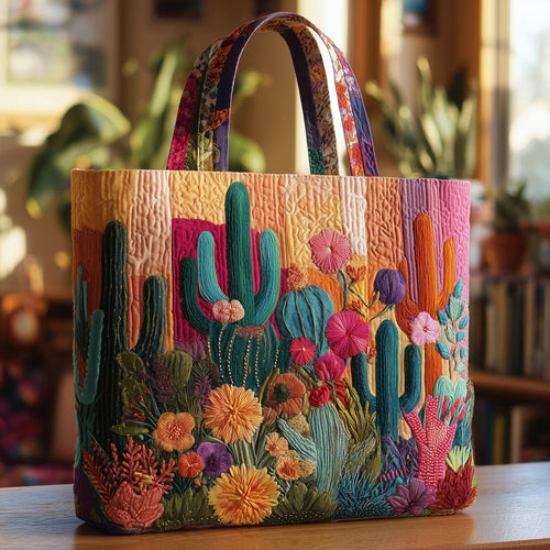 Cacti Garden Quilted Tote Bag GFTONL5063