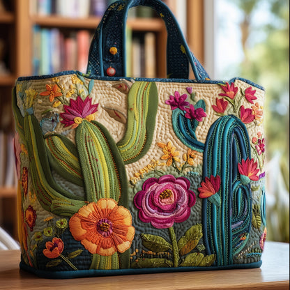 Cactus Charm Quilted Tote Bag GFTONL5075