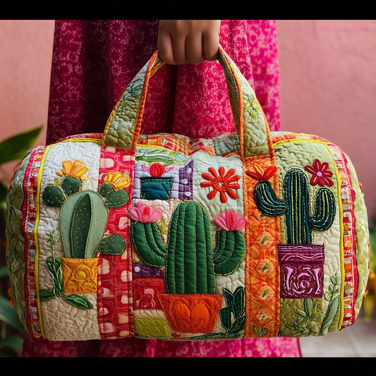 Cactus Charm Quilted Duffle Bag GFTONL5080