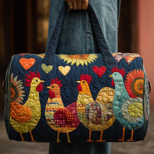 Happy Chicken Quilted Duffle Bag GFTONL5088