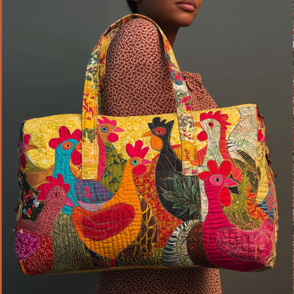 Sunshine Chicken Quilted Duffle Bag GFTONL5090