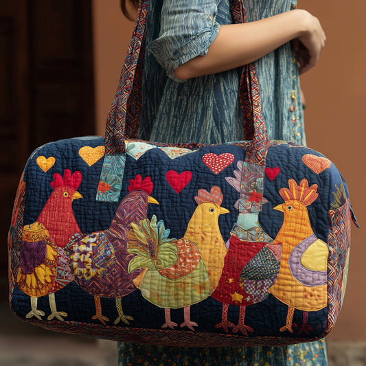 Happy Farm Chicken Quilted Duffle Bag GFTONL5093