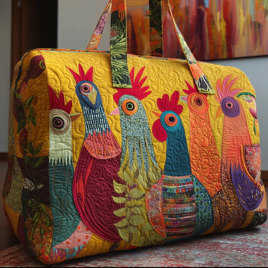 Sunshine Chicken Quilted Duffle Bag GFTONL5095