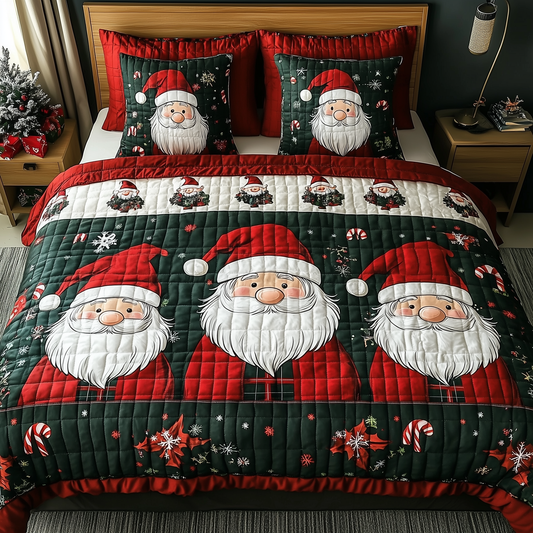 Jolly Gnomes 3-Piece Quilted Bedding Set GFTONL510