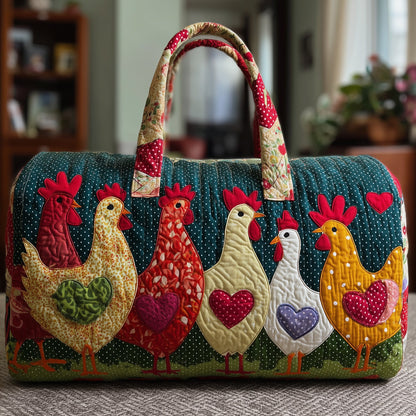 Cheerful Chicken Quilted Duffle Bag GFTONL5113