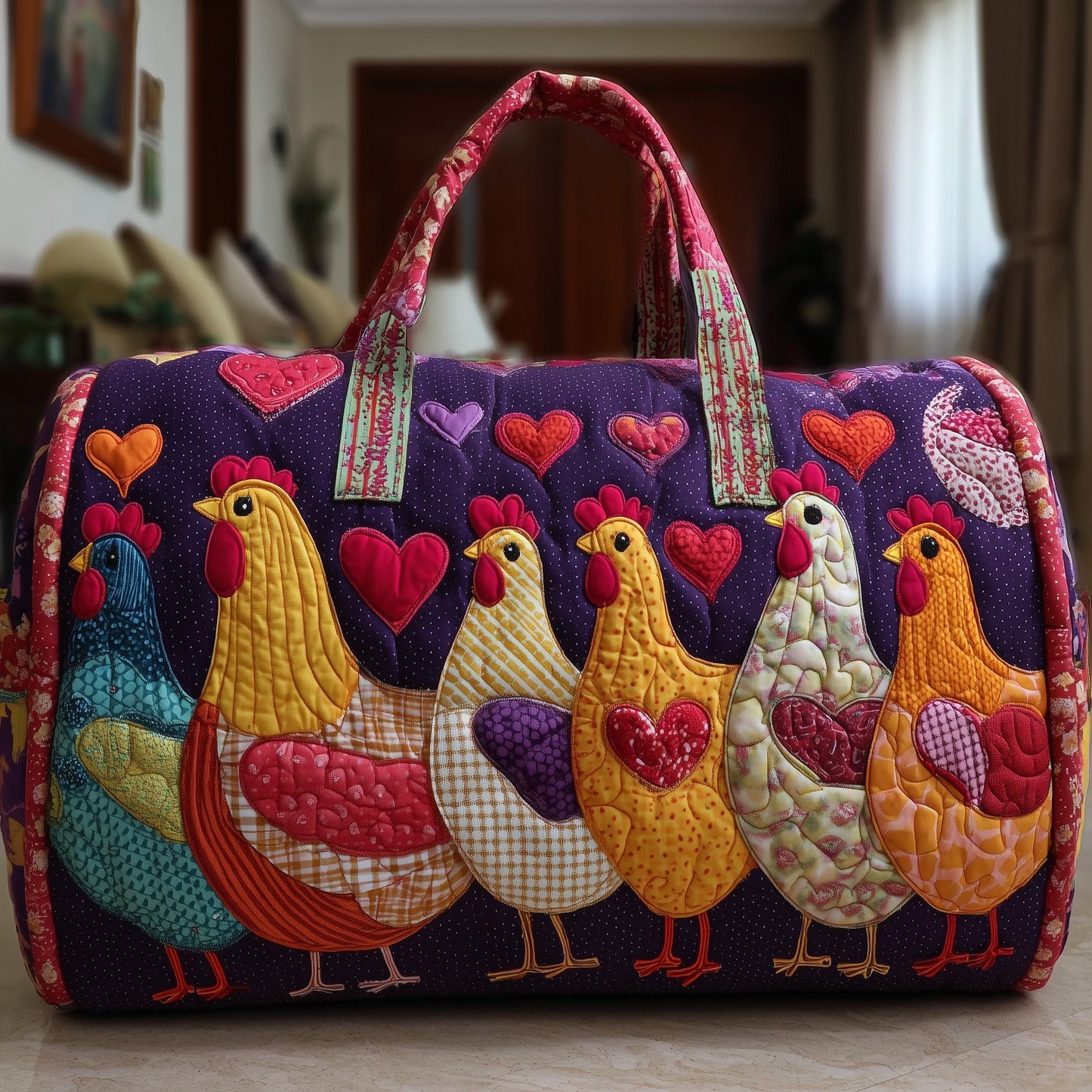 Chicken Coop Quilted Duffle Bag GFTONL5115