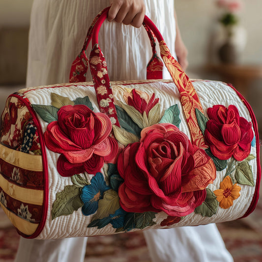Blooming Roses Quilted Duffle Bag GFTONL5124
