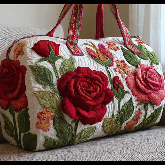 Roses Quilted Duffle Bag GFTONL5126
