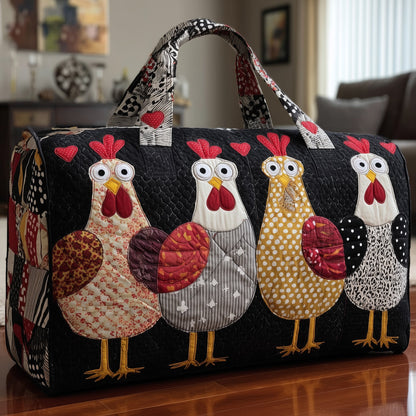 Whimsical Chicken Quilted Duffle Bag GFTONL5131