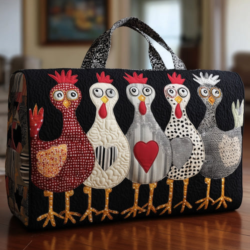 Funky Chicken Quilted Duffle Bag GFTONL5139
