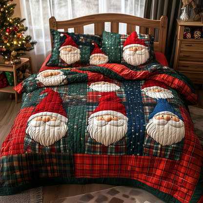 Jolly Gnomes 3-Piece Quilted Bedding Set GFTONL514