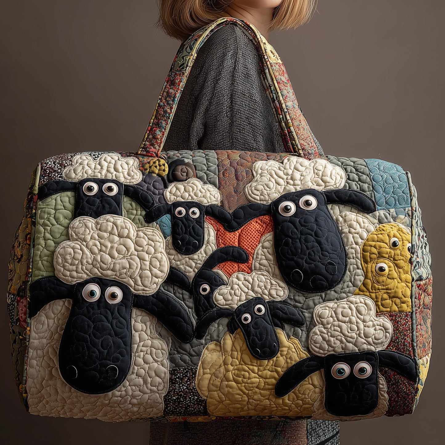 Funky Sheep Quilted Duffle Bag GFTONL5155