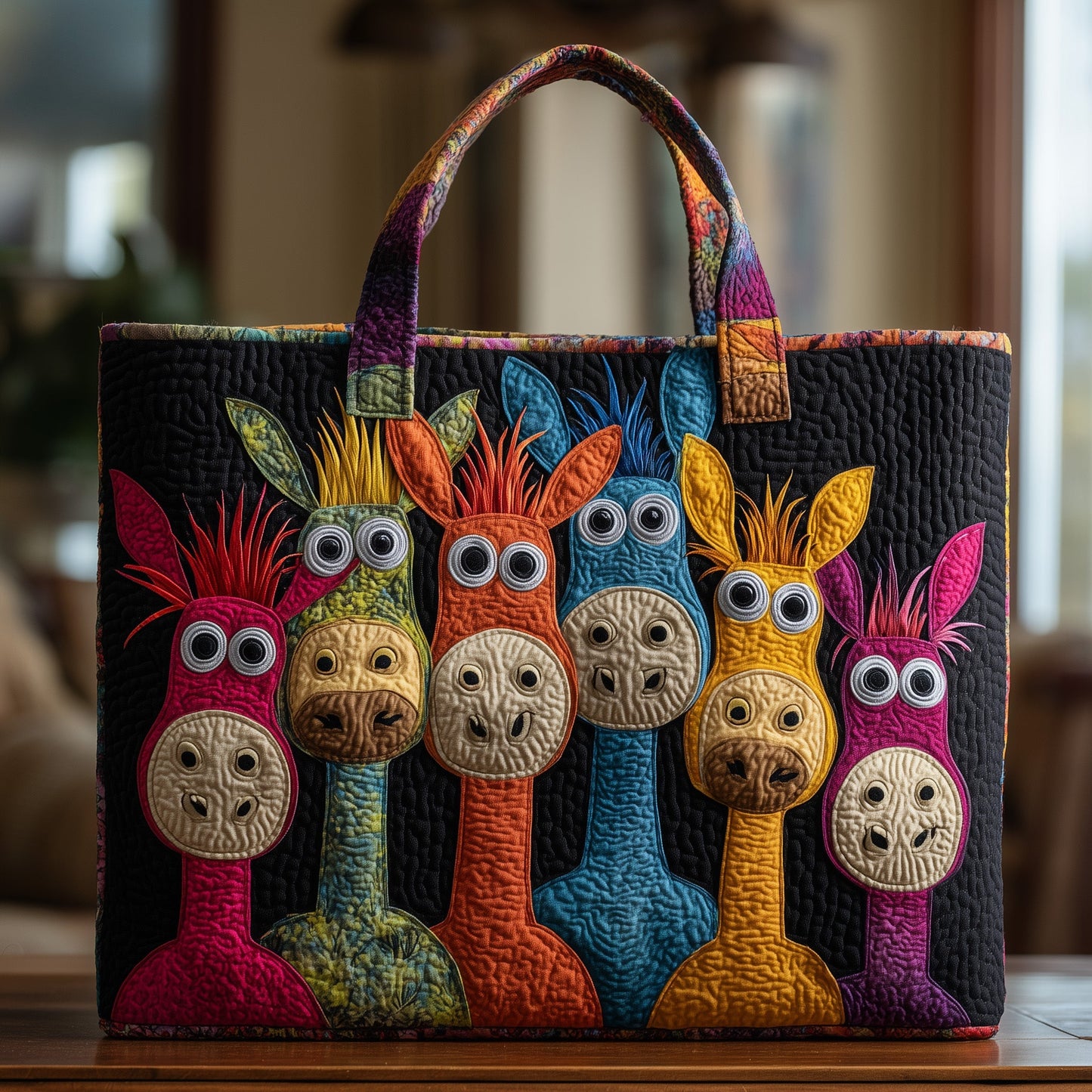 Funky Donkey Quilted Tote Bag GFTONL5170