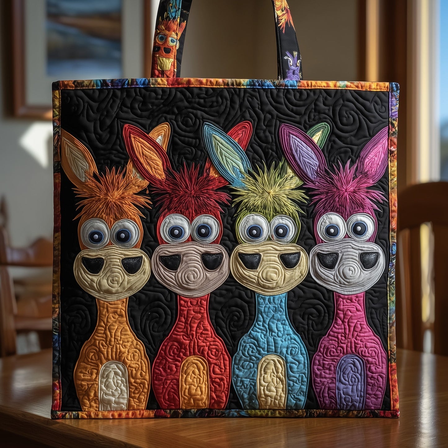 Funky Donkey Quilted Tote Bag GFTONL5171