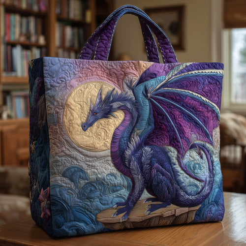 Moonlit Dragon Quilted Tote Bag GFTONL5177