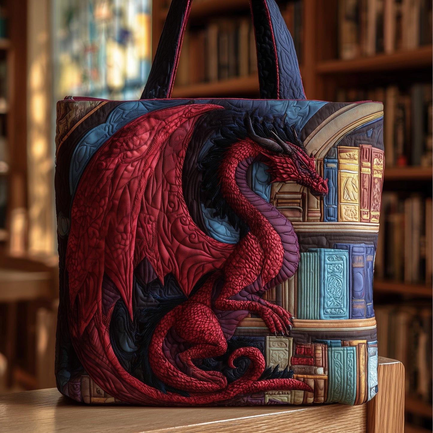 Books Guardian Quilted Tote Bag GFTONL5187