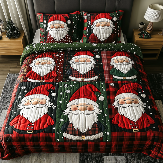 Jolly Gnomes 3-Piece Quilted Bedding Set GFTONL518