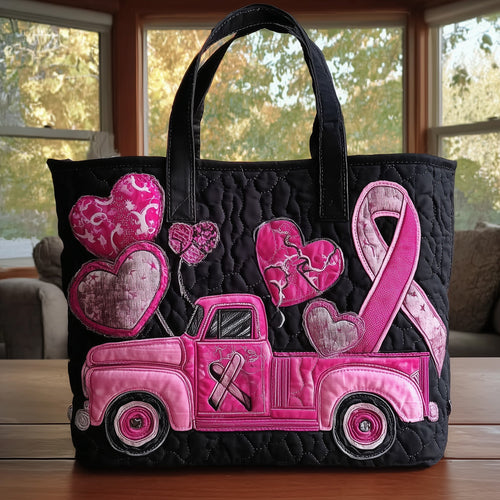 Breast Cancer Truck Quilted Tote Bag GFTONL5205