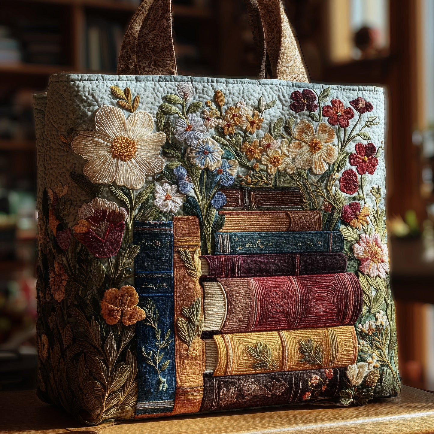 Book Haven Quilted Tote Bag GFTONL5225