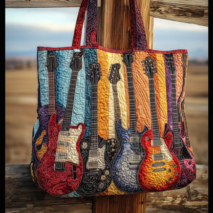Rustic Guitar Quilted Tote Bag GFTONL5234