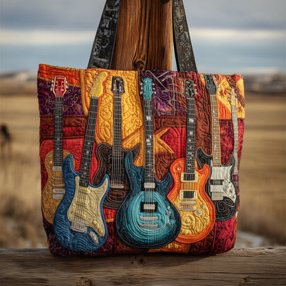 Rustic Guitar Quilted Tote Bag GFTONL5235