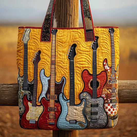 Guitar Sunshine Quilted Tote Bag GFTONL5236