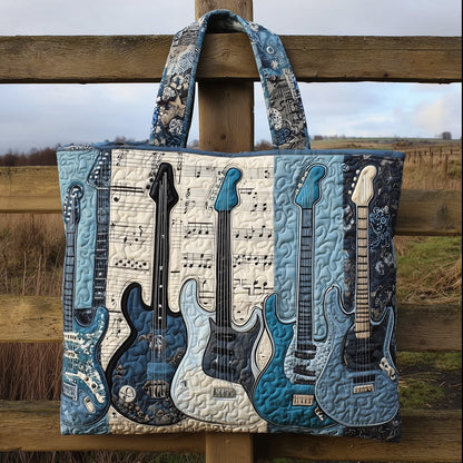 Elegant Guitar Quilted Tote Bag GFTONL5237