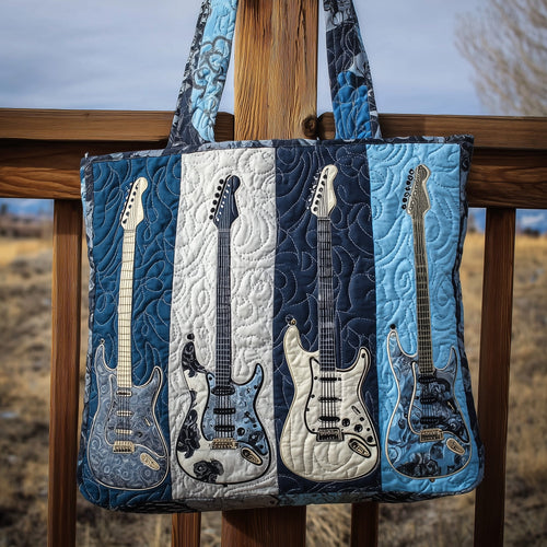 Guitar Harmony Quilted Tote Bag GFTONL5238