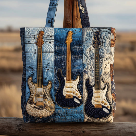 Rustic Guitar Quilted Tote Bag GFTONL5239