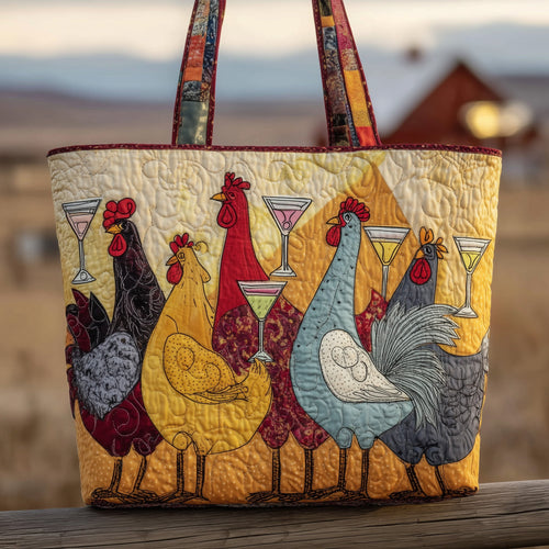 Party Chicken Quilted Tote Bag GFTONL5258
