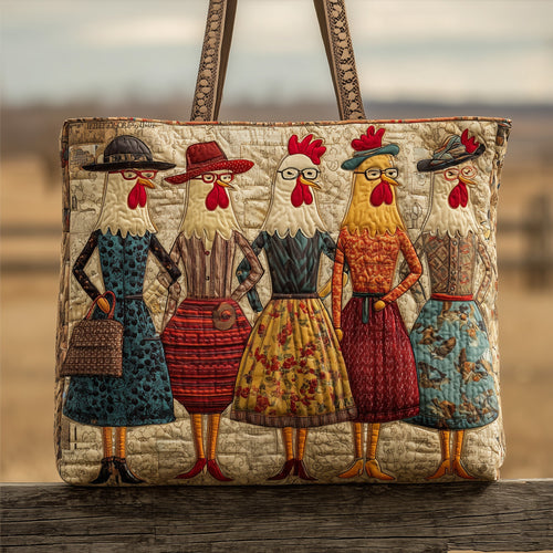 Whimsical Lady Quilted Tote Bag GFTONL5262