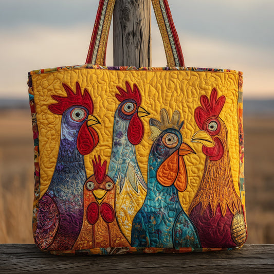 Sunshine Chicken Quilted Tote Bag GFTONL5264