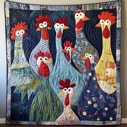 Funky Chicken Quilted Blanket GFTONL526