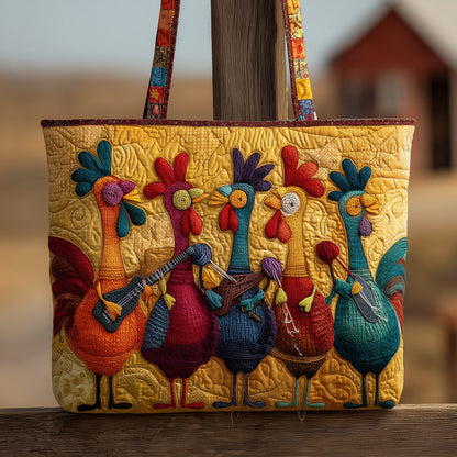 Knitting Chicken Quilted Tote Bag GFTONL5275