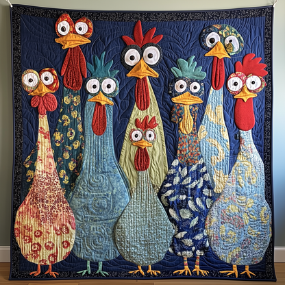 Funky Chicken Quilted Blanket GFTONL527