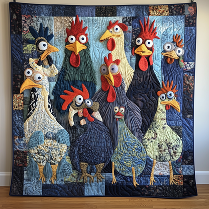 Funky Chicken Quilted Blanket GFTONL528